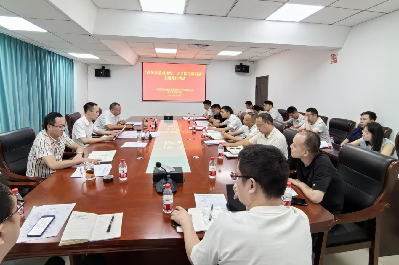 巴中兩山公司開(kāi)展“改革開(kāi)放再出發(fā)、立足崗位做貢獻(xiàn)”主題黨日活動(dòng)